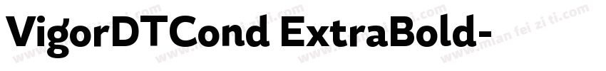 VigorDTCond ExtraBold字体转换